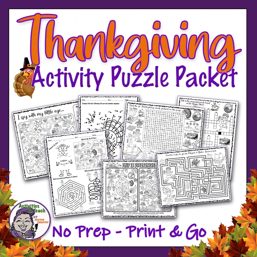 Thanksgiving Fun Activity Puzzle Worksearch Crossword Maze Worksheet Packet Activities To Teach Thanksgiving Fun Activity Puzzle Worksearch Crossword Maze Worksheet Packet Activities To Teach