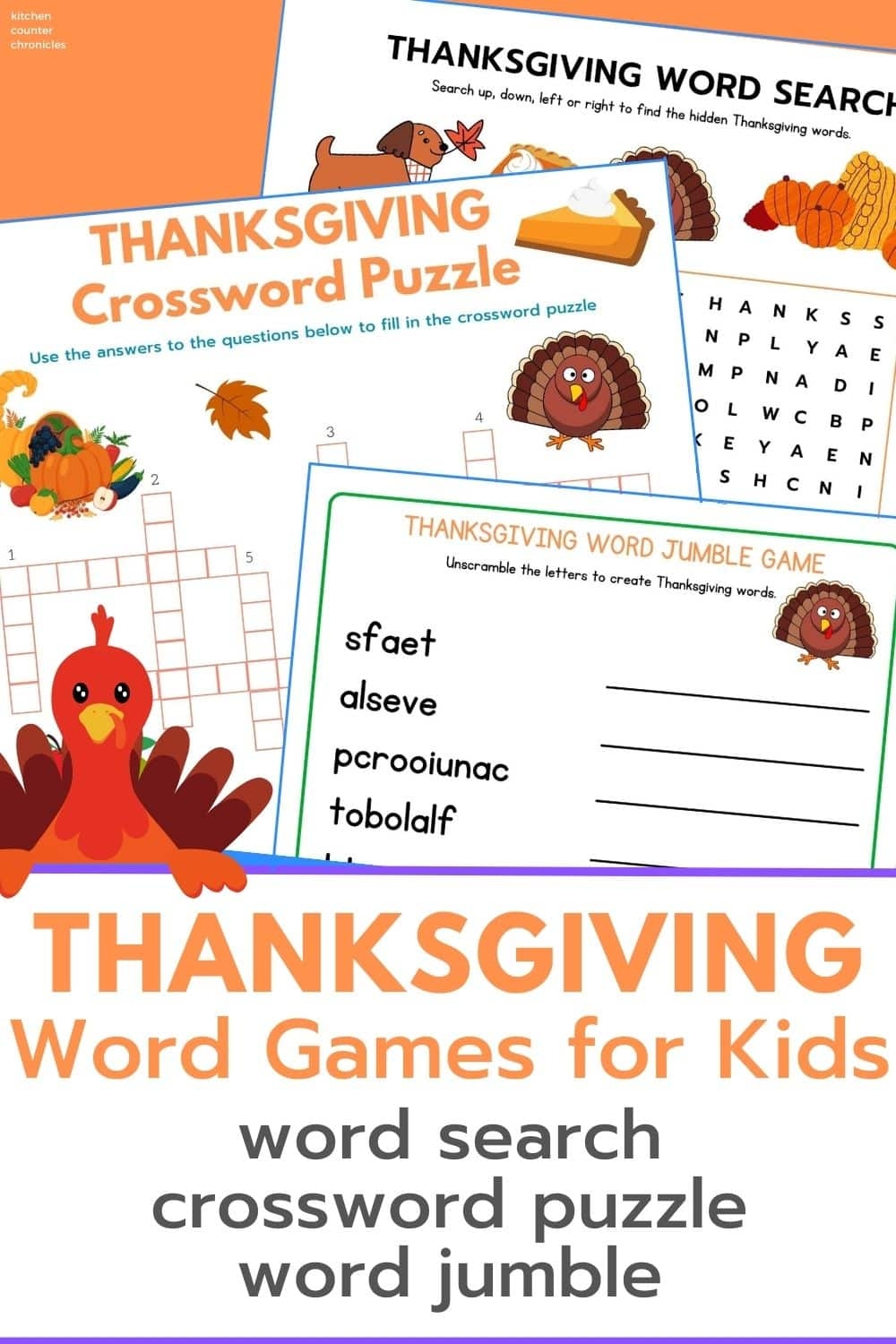 Thanksgiving Word Games For Kids Thanksgiving Word Games For Kids