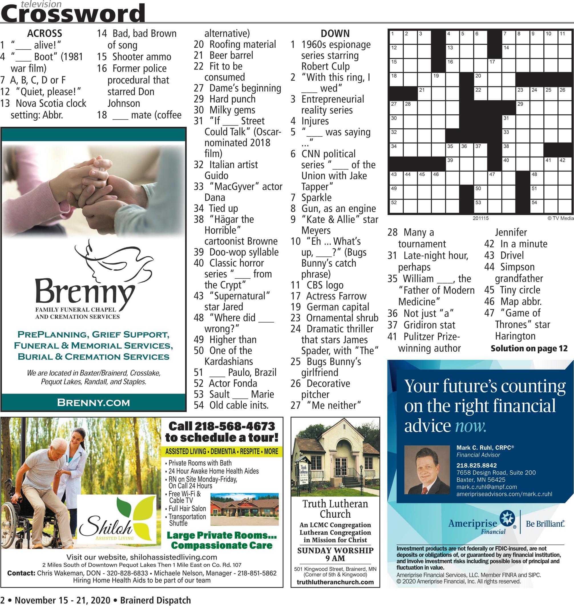 The Brainerd Dispatch TV Week November 15th 2020 By Brainerd Dispatch And Echo Journal Issuu The Brainerd Dispatch TV Week November 15th 2020 By Brainerd Dispatch And Echo Journal Issuu