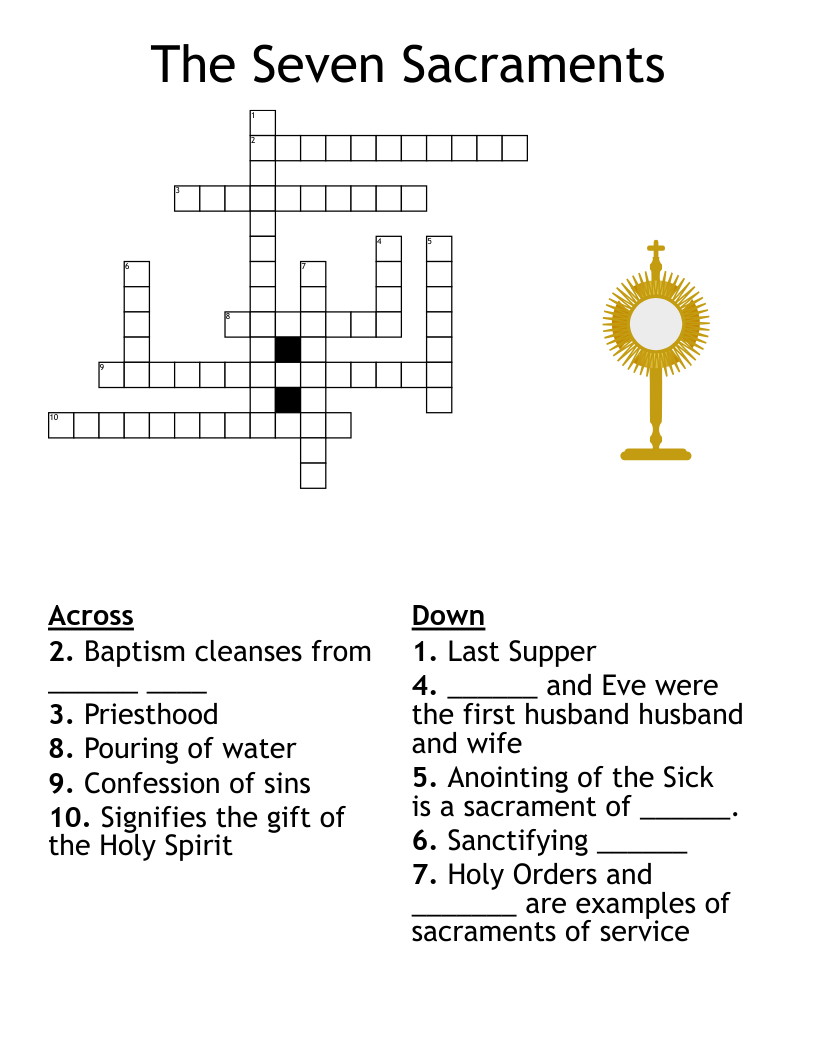 The Holy Trinity Crossword WordMint The Holy Trinity Crossword WordMint