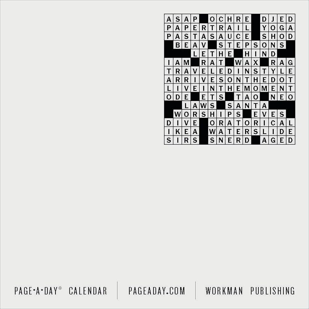 The New York Times Crossword Page A Day Calendar 2025 The New York Times Workman Calendars Shortz Will 9781523526925 Amazon Books The New York Times Crossword Page A Day Calendar 2025 The New York Times Workman Calendars Shortz Will 9781523526925 Amazon Books