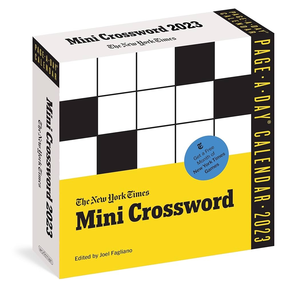 The New York Times Mini Crossword Page A Day Calendar For 2023 For Crossword Beginners And Puzzle Pros Workman Calendars Fagliano Joel 9781523516735 Amazon Books The New York Times Mini Crossword Page A Day Calendar For 2023 For Crossword Beginners And Puzzle Pros Workman Calendars Fagliano Joel 9781523516735 Amazon Books