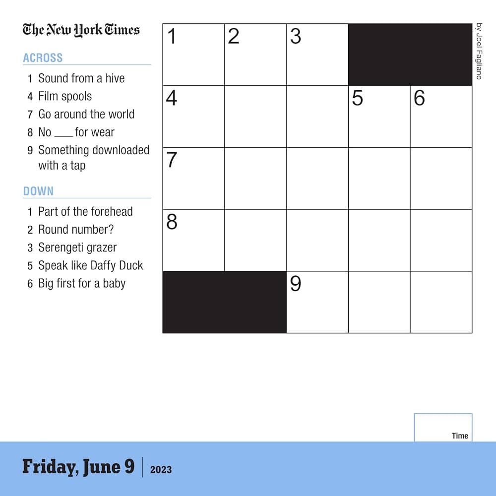 The New York Times Mini Crossword Page A Day Calendar For 2023 For Crossword Beginners And Puzzle Pros Workman Calendars Fagliano Joel 9781523516735 Amazon Books