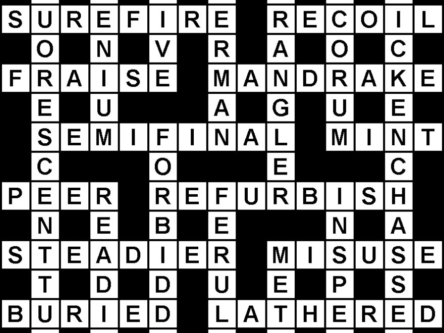 The Stickler Weekly 18 Solution Australian Crosswords