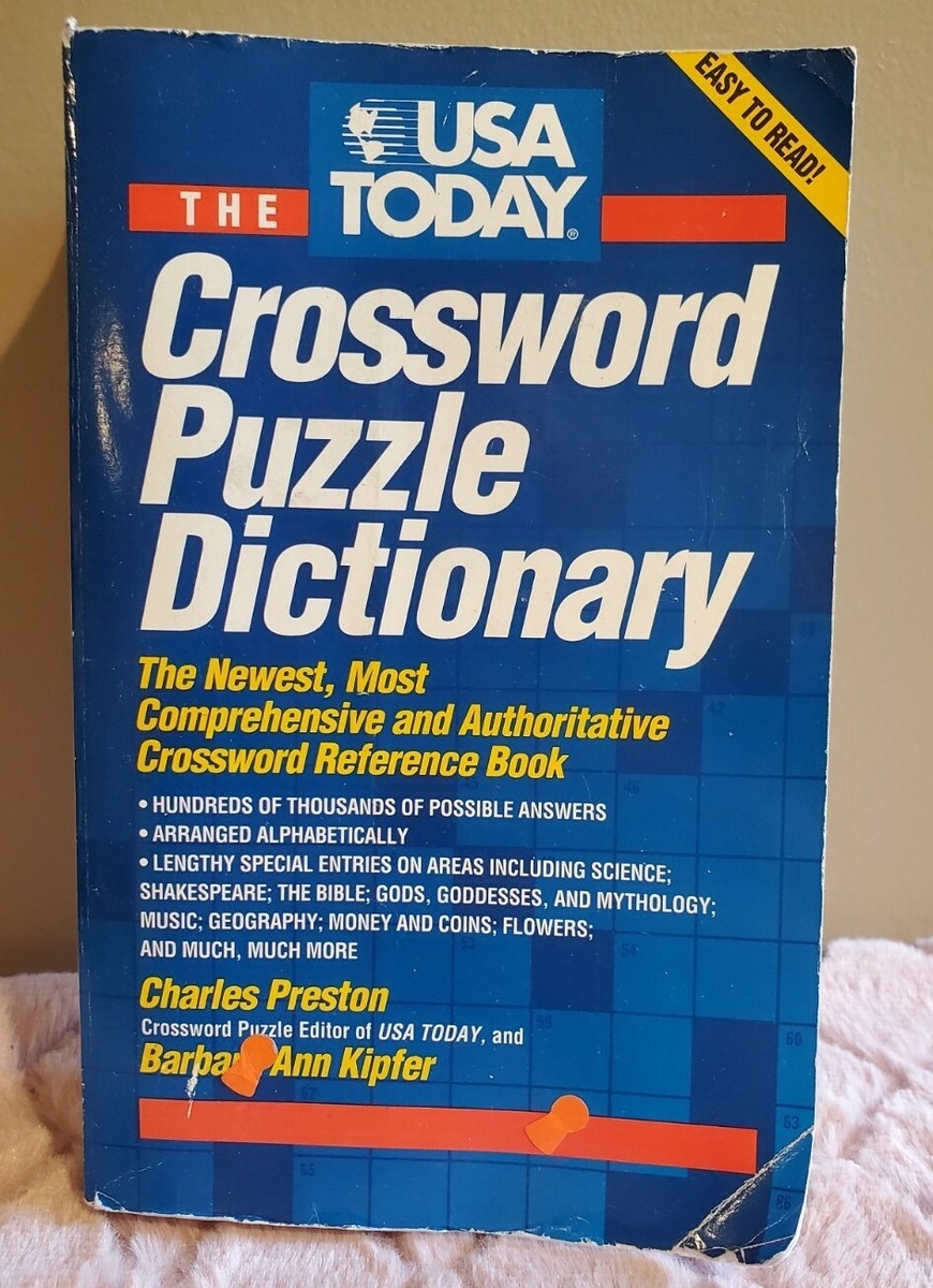 The USA Today Crossword Puzzle Dictionary 1995 EBay The USA Today Crossword Puzzle Dictionary 1995 EBay