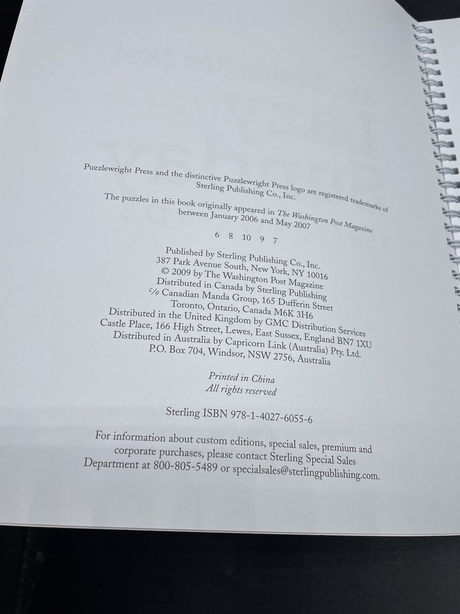 The Washington Post Lazy Sunday Crosswords 9781402760556 EBay