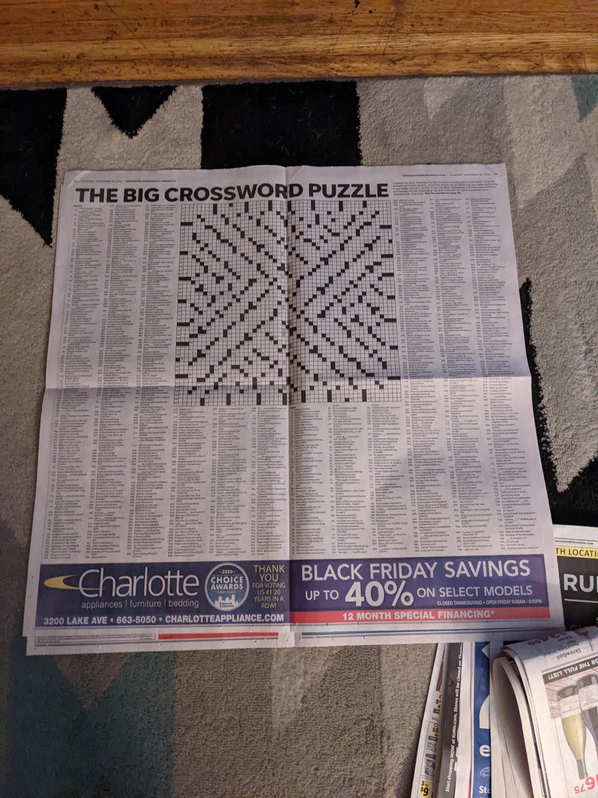 This Massive Crossword Puzzle That We Got In The Thanksgiving Paper USA Today Affiliate R crossword This Massive Crossword Puzzle That We Got In The Thanksgiving Paper USA Today Affiliate R crossword