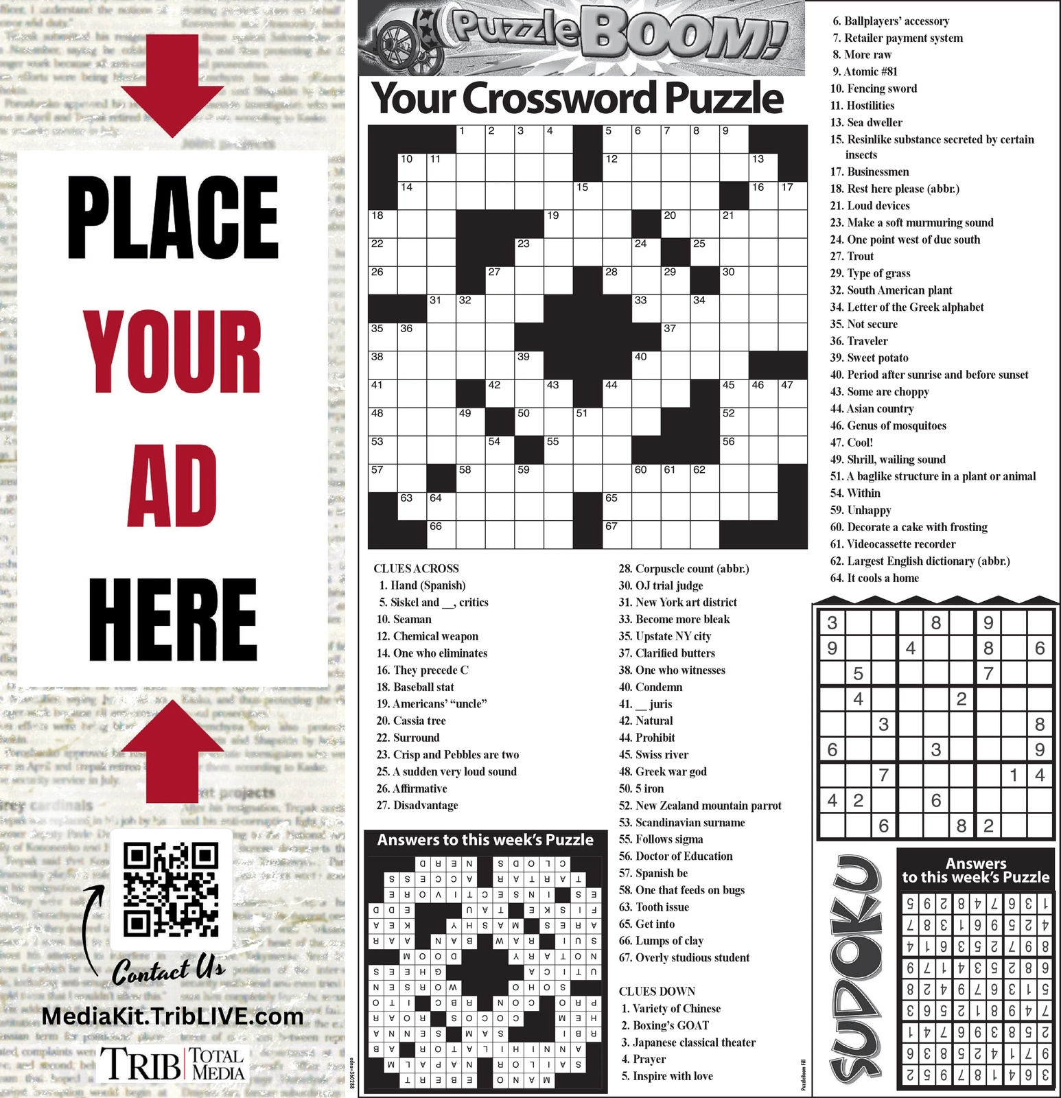 Sunday Premier Crossword Answers Today Free Printable Sunday Premier Crossword Answers Today Free Printable