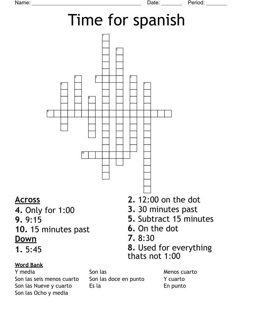 Printable La Times Crosswords Printable La Times Crosswords