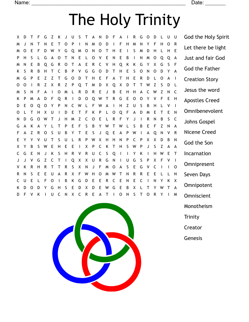 Trinity Word Search WordMint Trinity Word Search WordMint