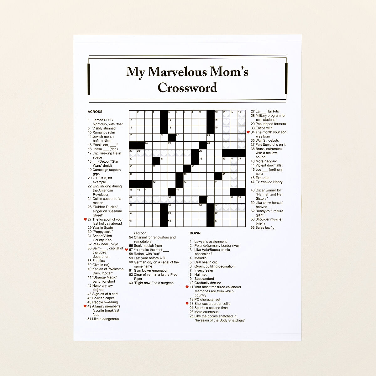 Printable Sunday Crosswords Printable Sunday Crosswords