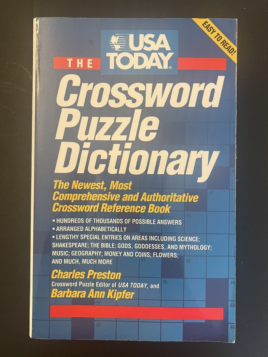 USA Today Crossword Puzzle Dictionary Trade Paperback 1996 Preston Kipfer 9780786880607 EBay USA Today Crossword Puzzle Dictionary Trade Paperback 1996 Preston Kipfer 9780786880607 EBay