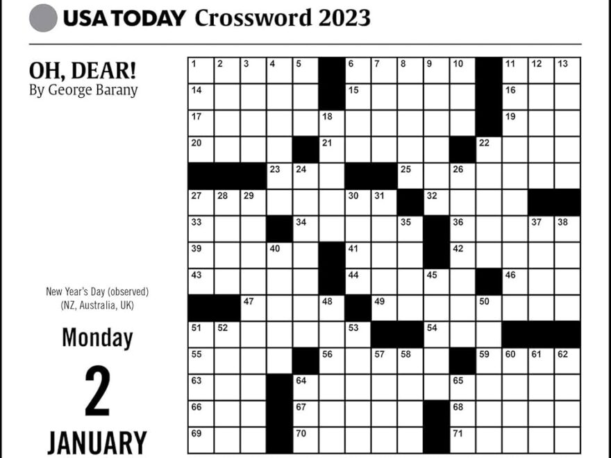 USA Today Crossword Puzzles 2023 Day to Day Calendar USA TODAY 9781524875374 Amazon Books