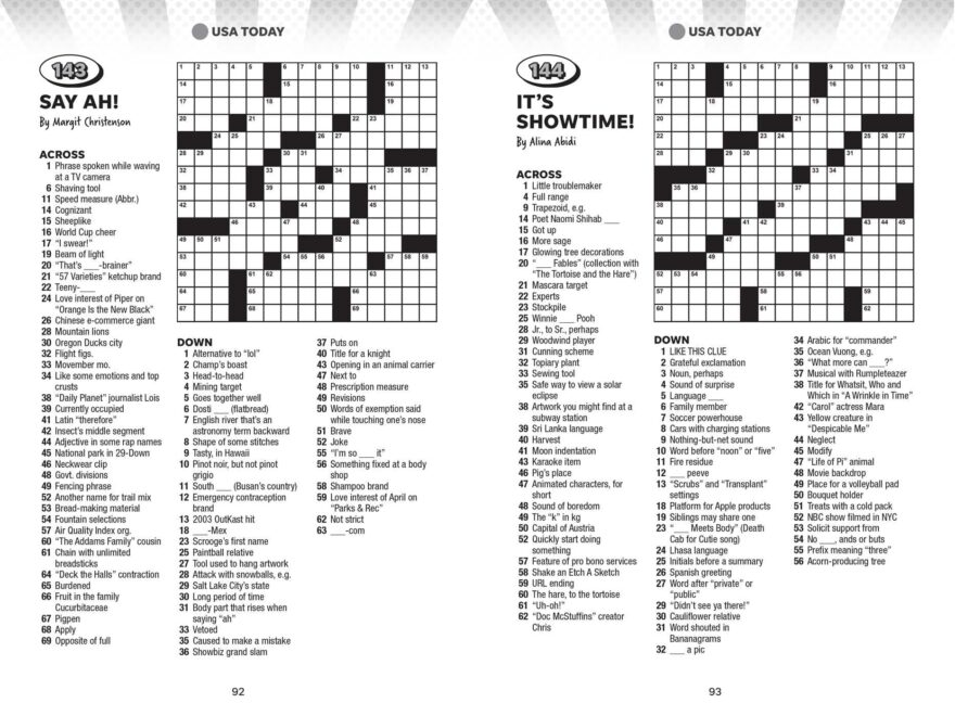 Usa Today Quick Crosswords Usa Today Puzzles Desertcart Seychelles
