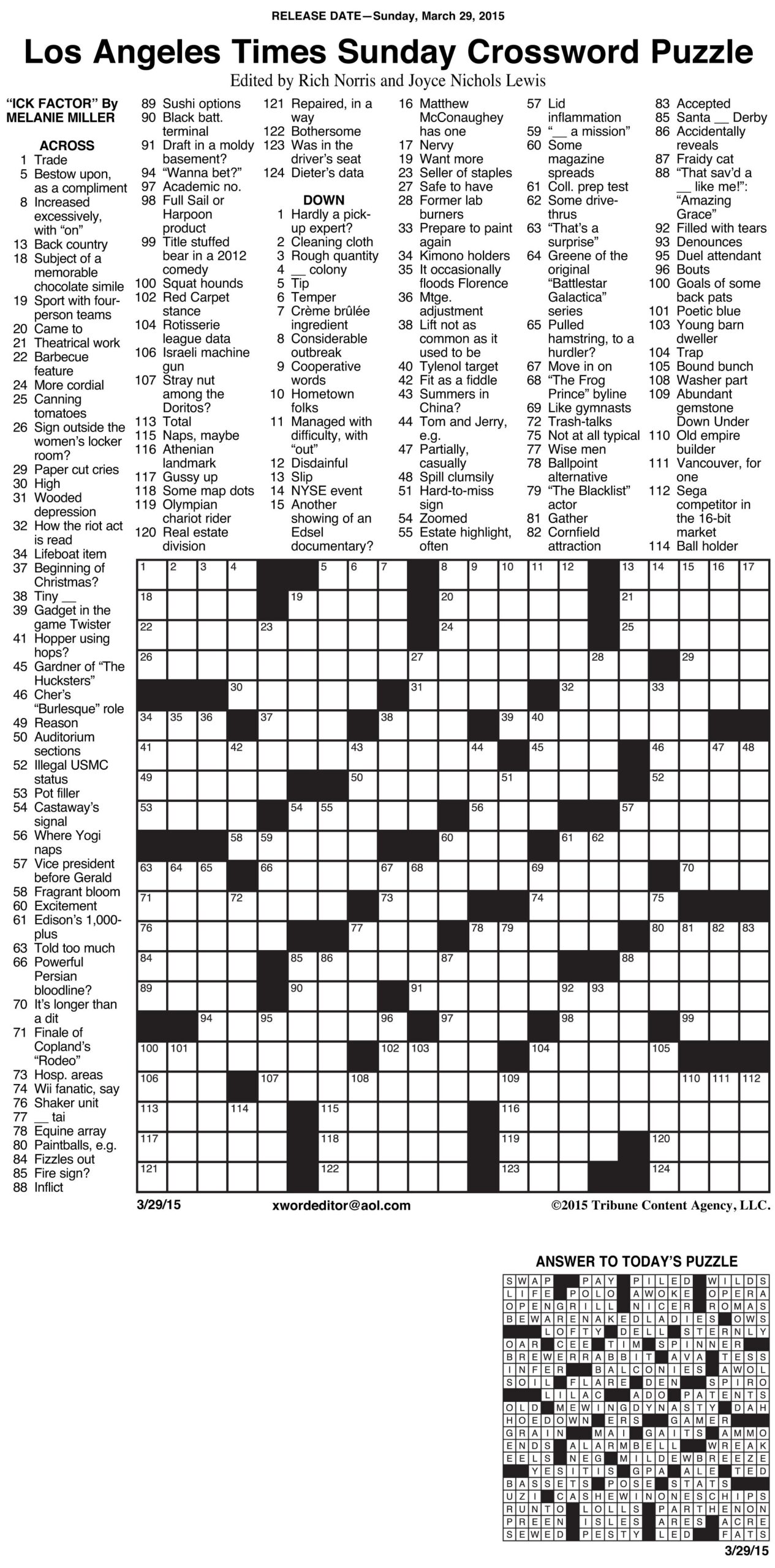 Usa Top Today Crossword Usa Top Today Crossword