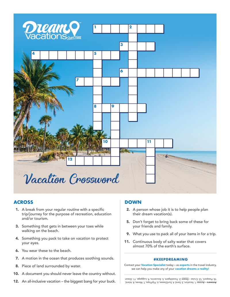 Vacation Puzzle And Activity Pages Printable PDFs Vacation Puzzle And Activity Pages Printable PDFs