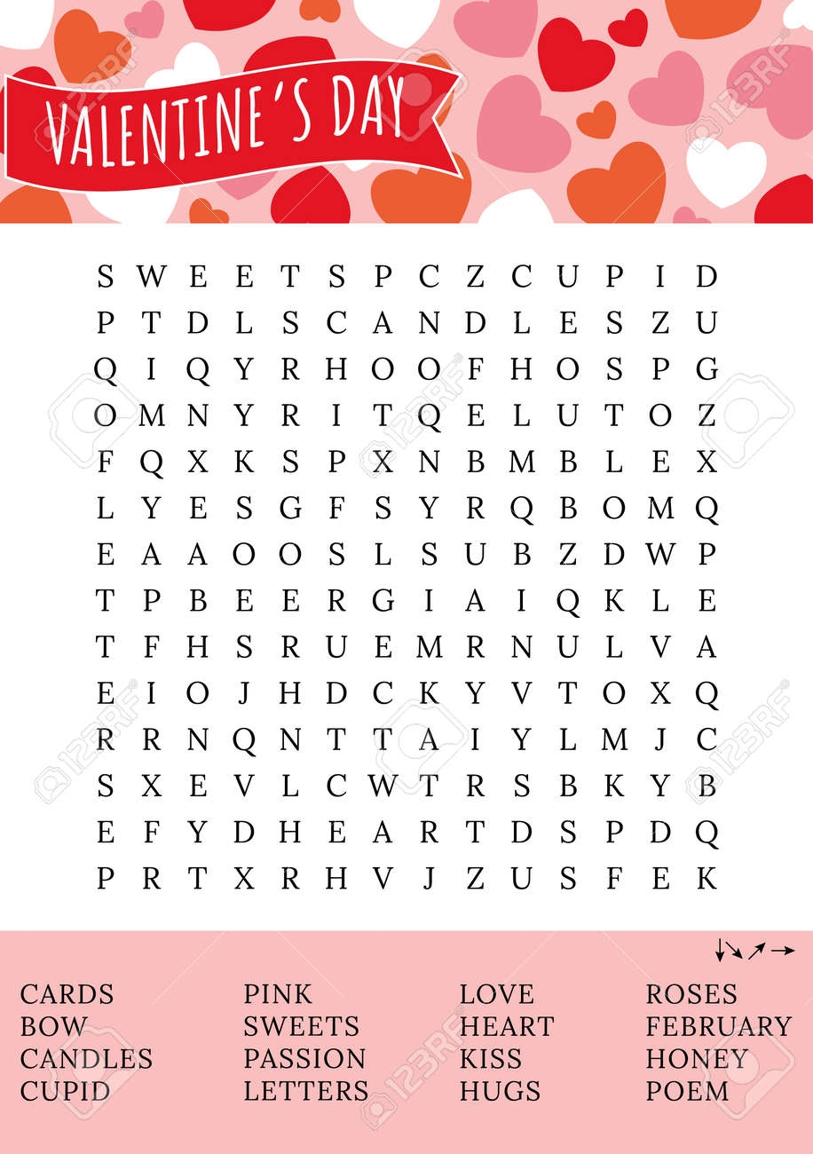 Printable Valentines Crossword Puzzle Printable Valentines Crossword Puzzle