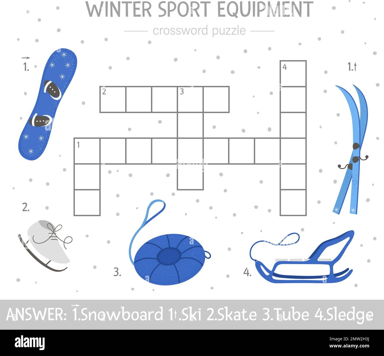 Vector Winter Crossword Puzzle Bright And Colorful Winter Quiz For Children Educational Activity With Sport Equipment Stock Vector Image Art Alamy Vector Winter Crossword Puzzle Bright And Colorful Winter Quiz For Children Educational Activity With Sport Equipment Stock Vector Image Art Alamy