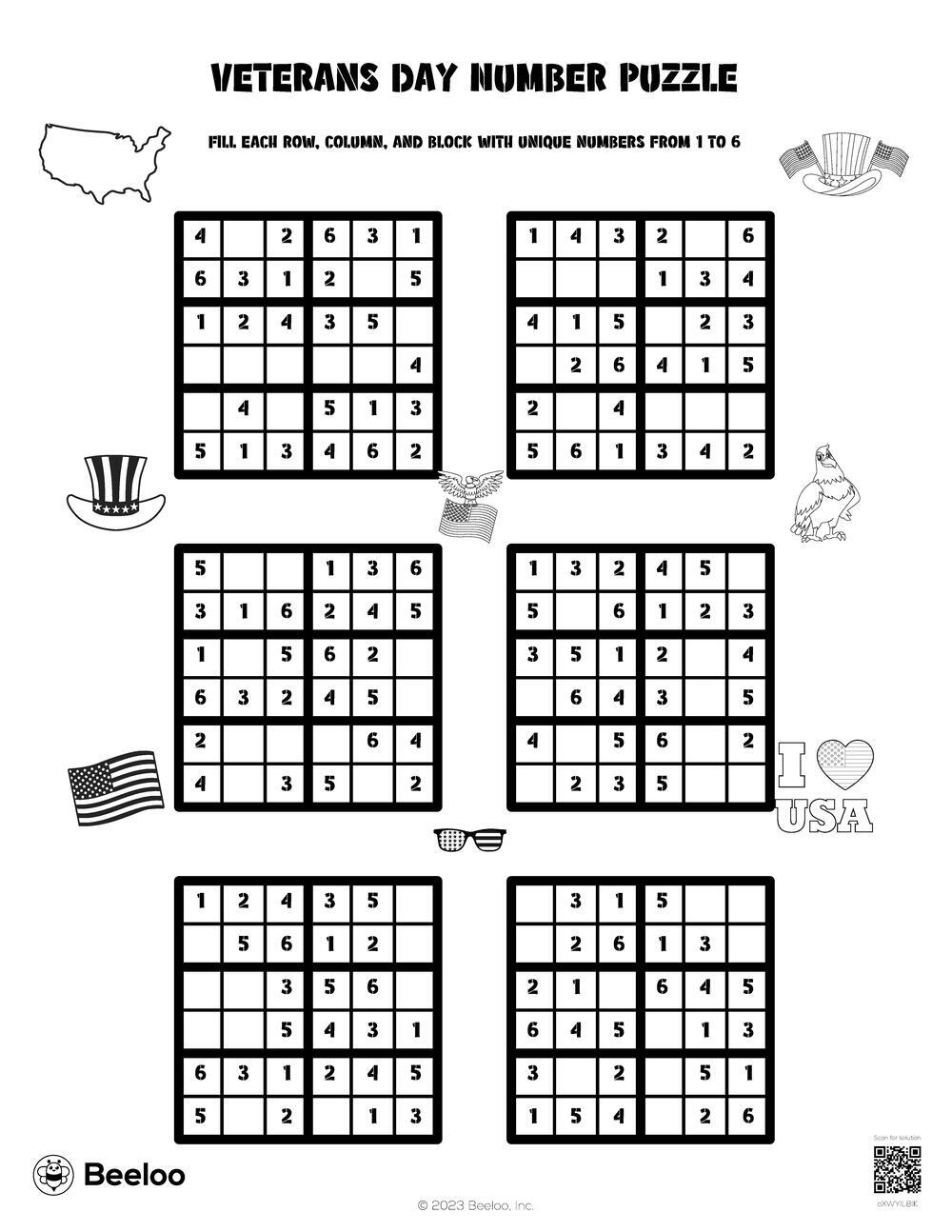 Veterans Day Number Puzzle Beeloo Printable Crafts And Activities For Kids Veterans Day Number Puzzle Beeloo Printable Crafts And Activities For Kids