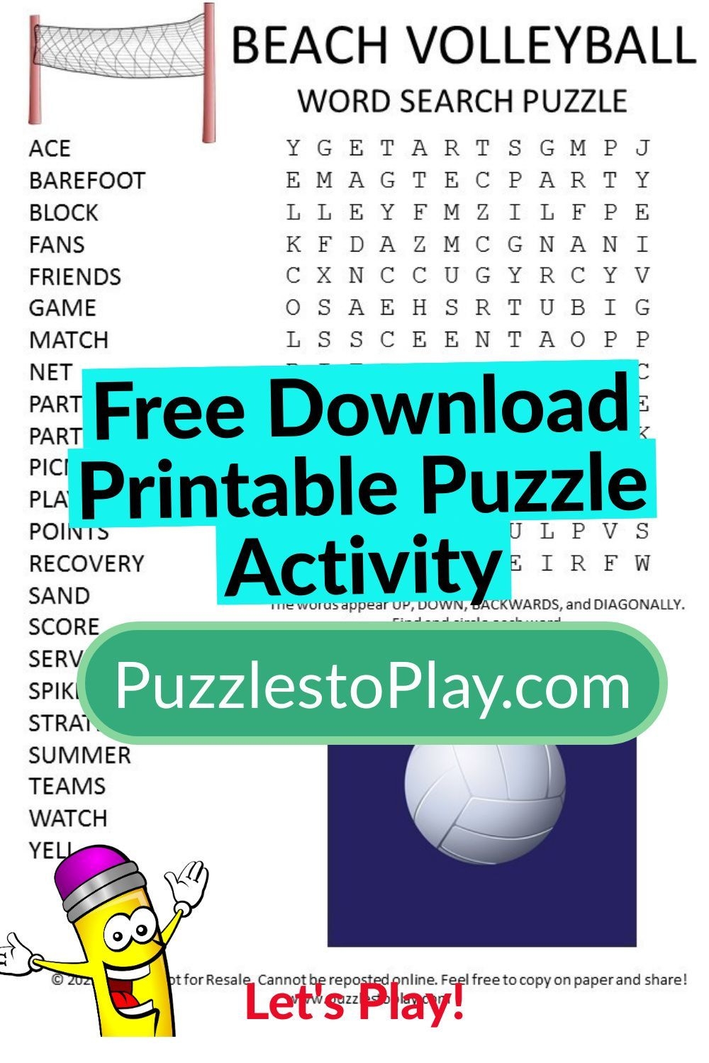 Volleyball Crossword Puzzle Printable Volleyball Crossword Puzzle Printable