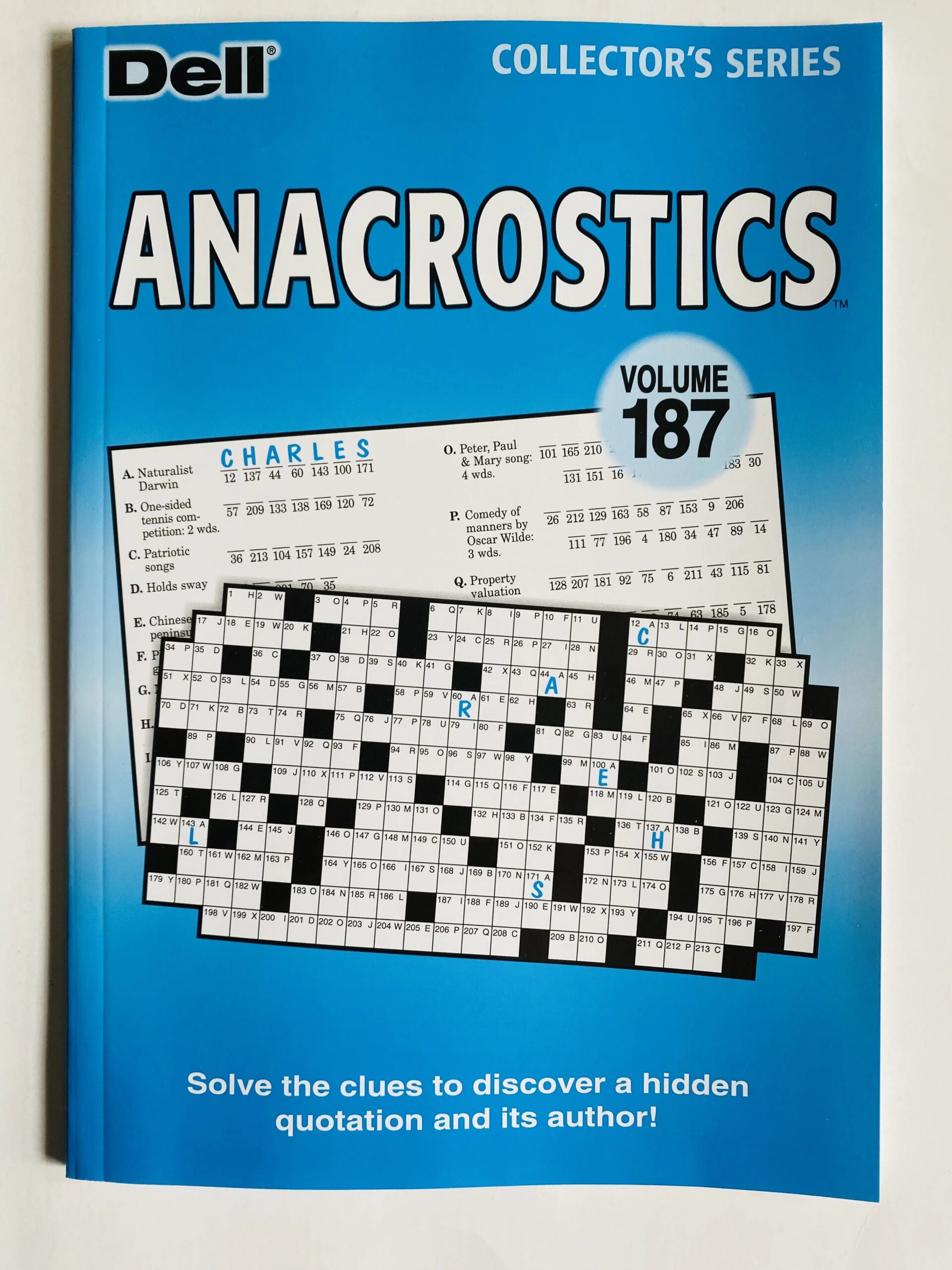 Volume 187 Of The Anacrostics Puzzles From The Dell Penny Press Collectors Series Quotation Puzzles Walmart Volume 187 Of The Anacrostics Puzzles From The Dell Penny Press Collectors Series Quotation Puzzles Walmart