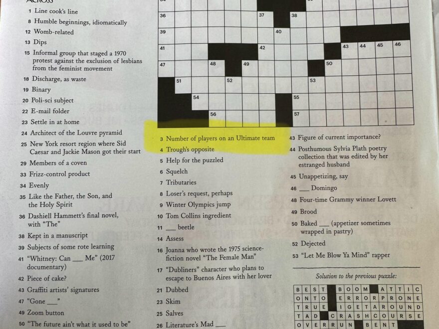 We Made The New Yorker Crossword R ultimate