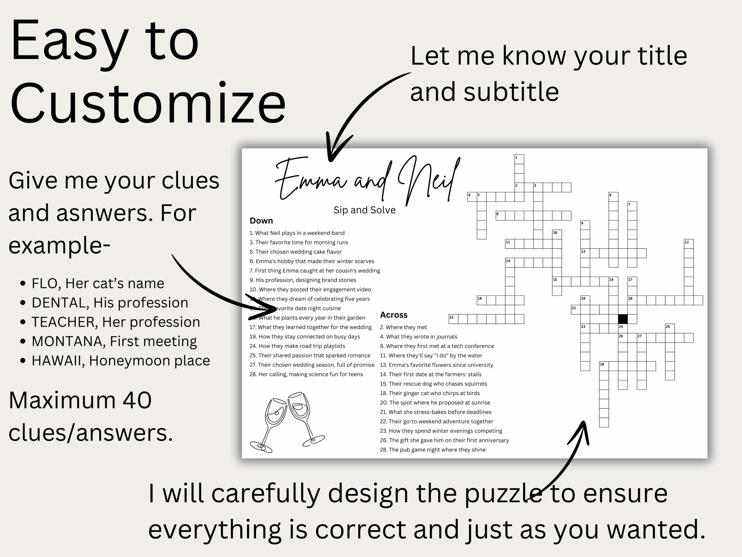 Printable Customized Crossword Puzzle Printable Customized Crossword Puzzle