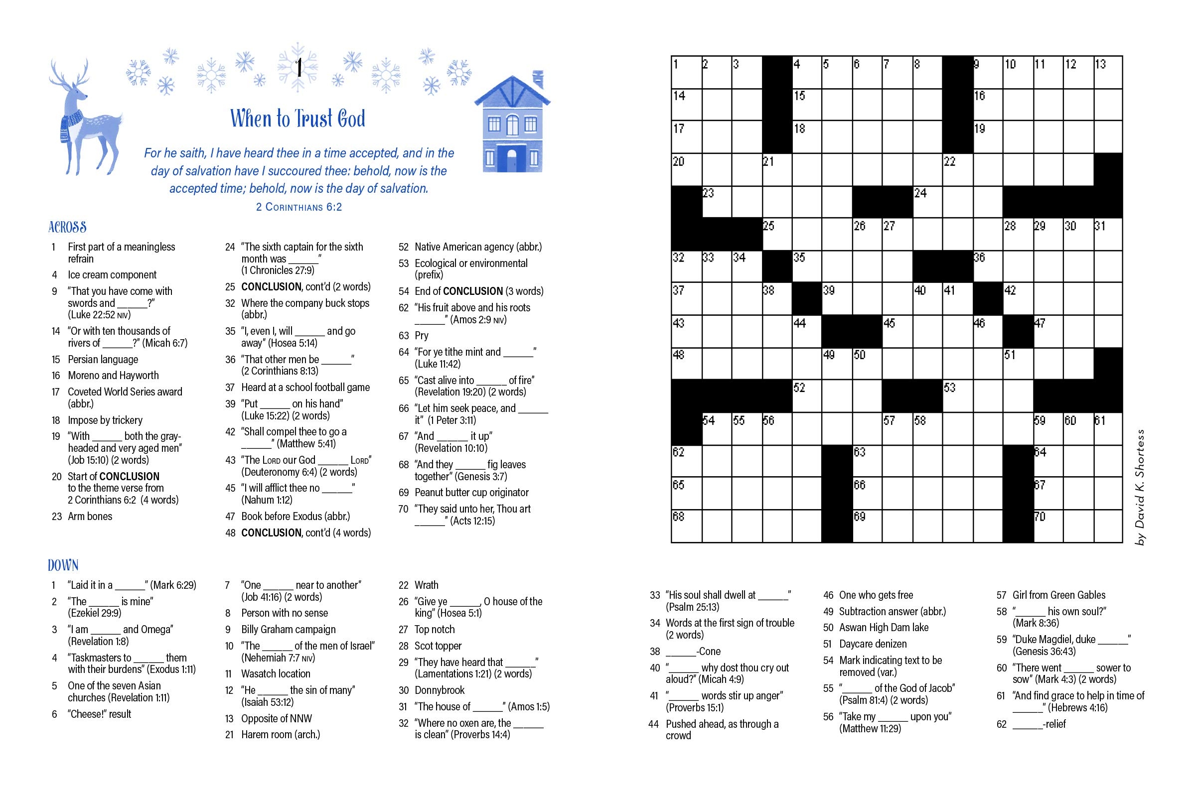 Wonderful Winter Bible Crosswords 99 Puzzles Southwest Radio Ministries SWRC