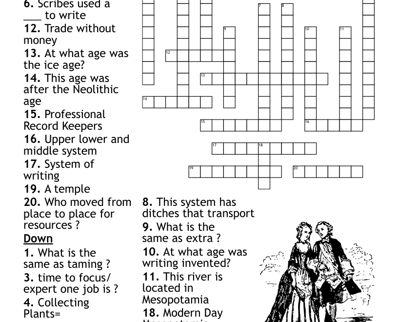 World History Crossword WordMint