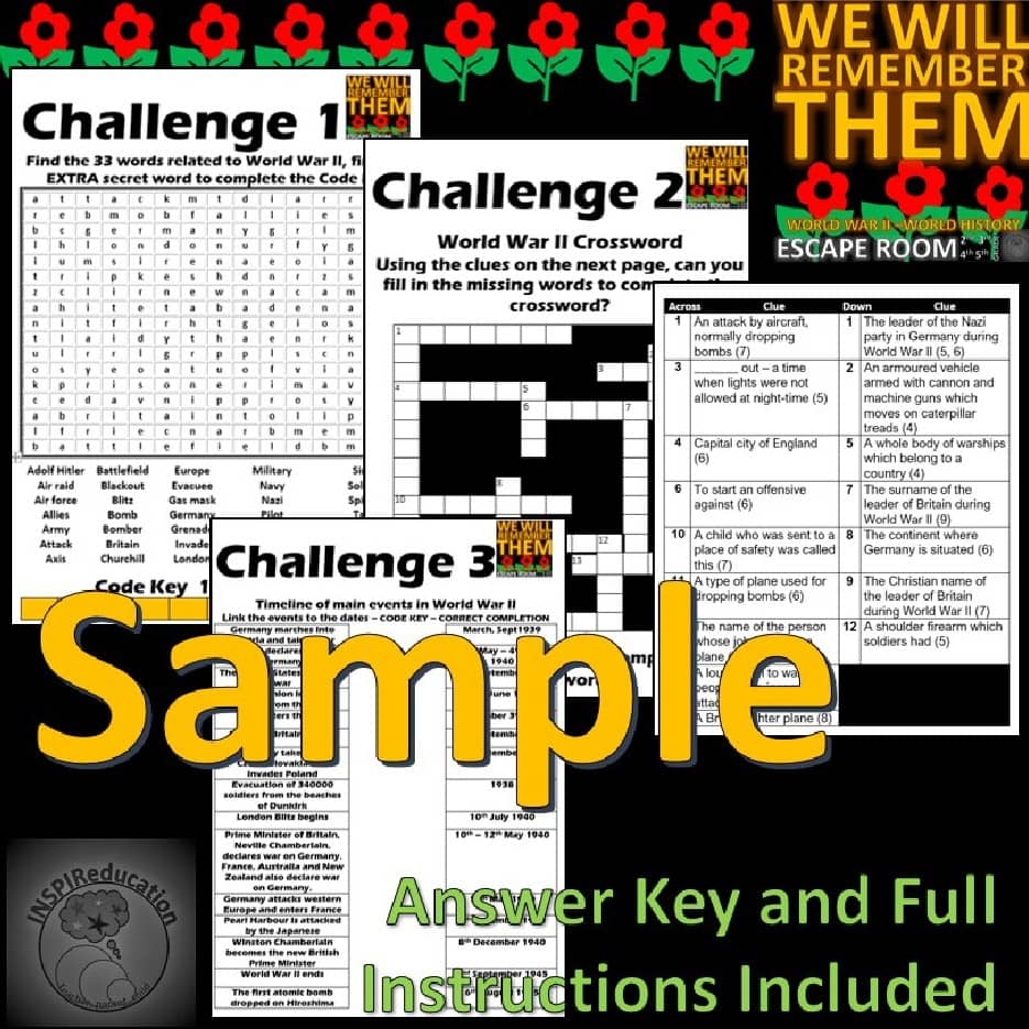 World War Ii Crossword Puzzle Printable World War Ii Crossword Puzzle Printable
