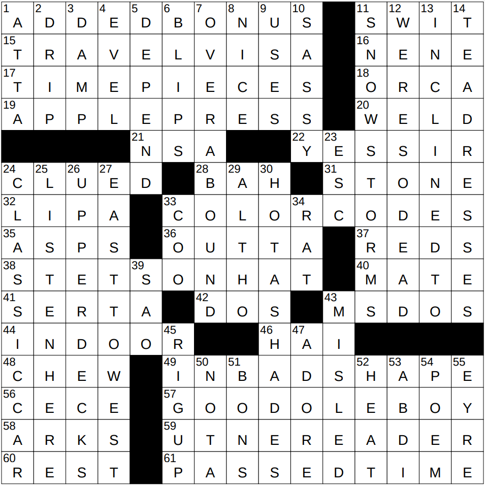 0308 25 NY Times Crossword 8 Mar 25 Saturday NYXCrossword