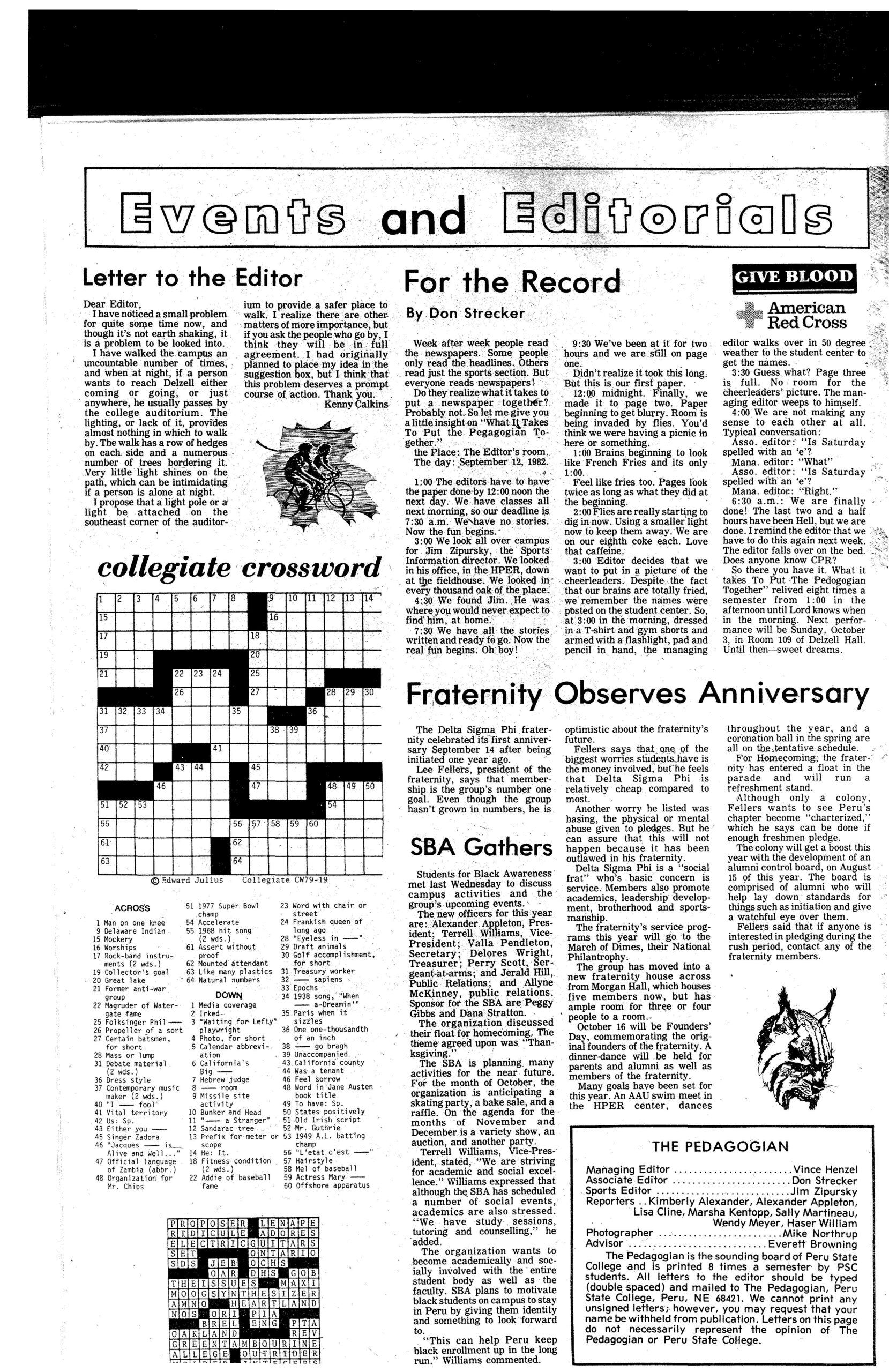 1982 1983 Peru Pedagogian Issues 1 16 By Peru State College Library Issuu