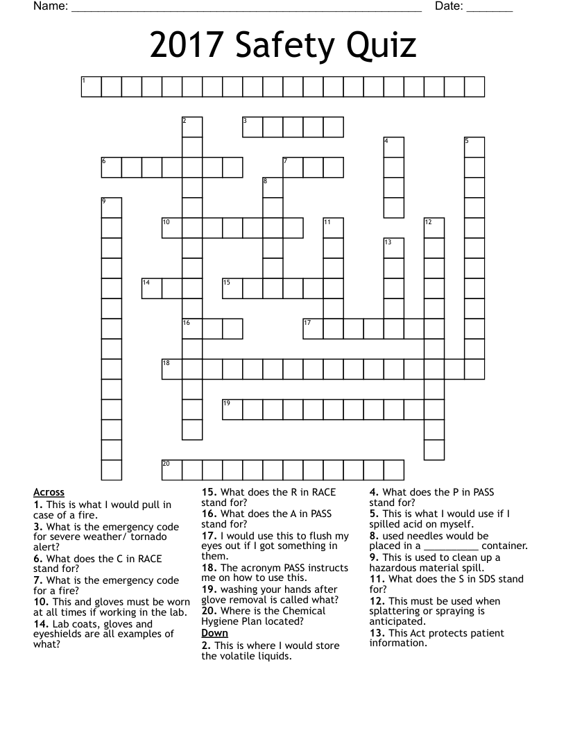 Free Printable Trivia Crossword Puzzles