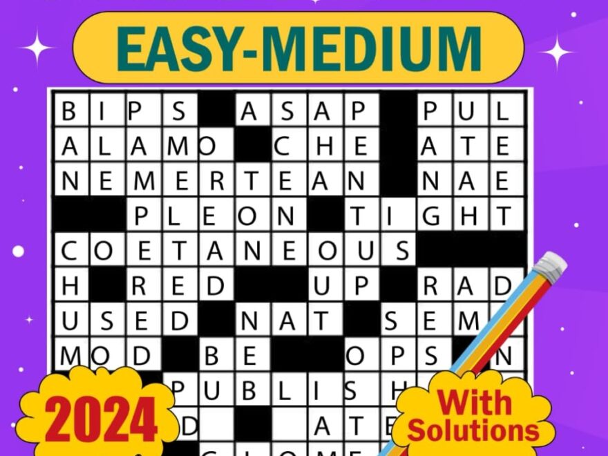2024 Large Print Crossword Easy Medium Puzzle Book For Adults Books Of Simple To Medium Crossword Puzzles For Your Mental Training With Answers Don JP Regis 9798869760951 Amazon Books