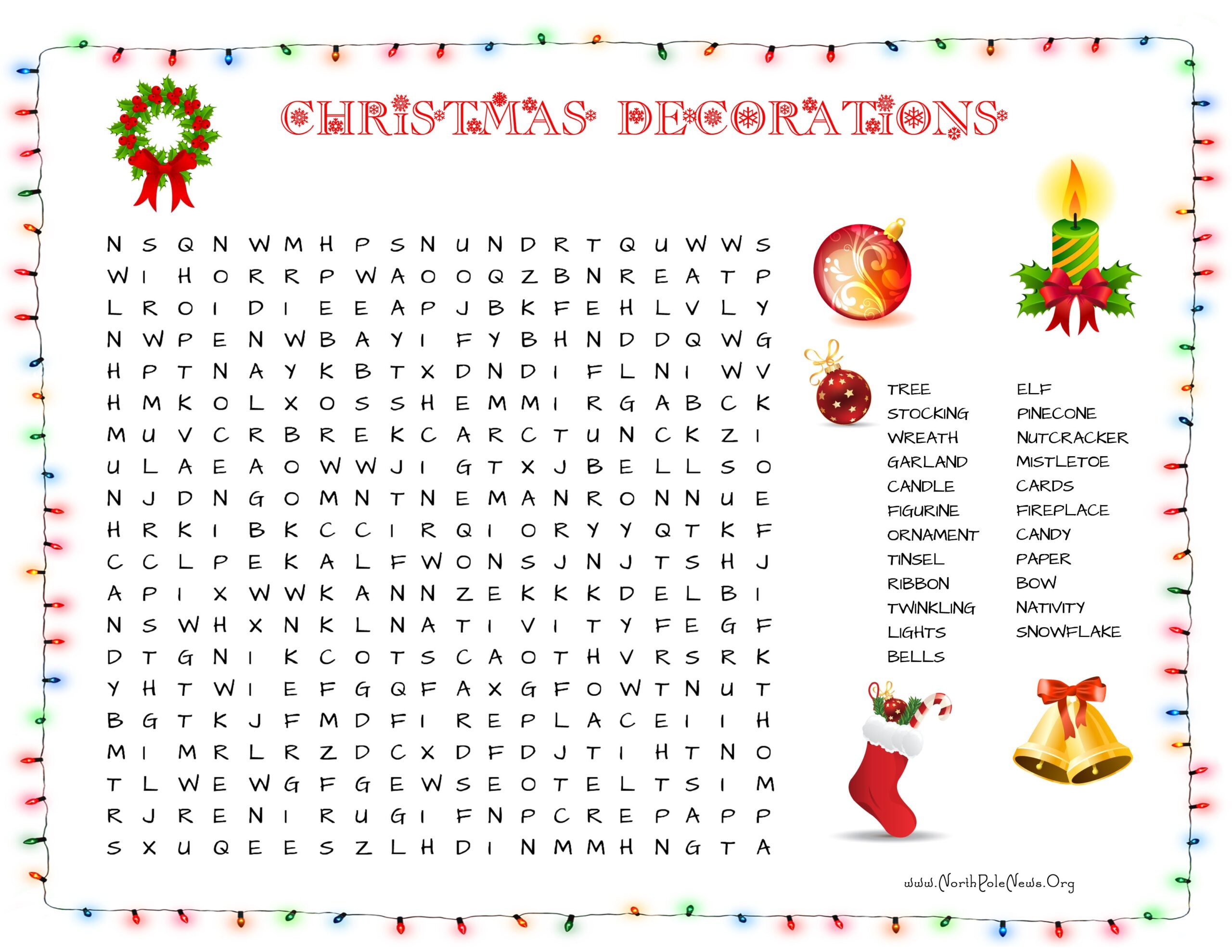 45 Free Christmas Word Search Puzzles For Kids