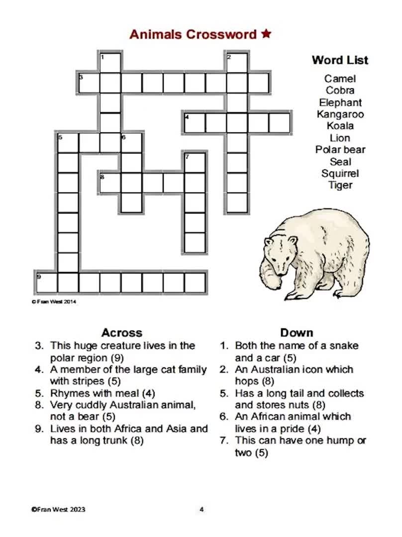Activities For Dementia Crosswords For The Aged 72 Crosswords On 24 Themes For Low Medium And High Care Printable Digital Download Etsy Activities For Dementia Crosswords For The Aged 72 Crosswords On 24 Themes For Low Medium And High Care Printable Digital Download Etsy