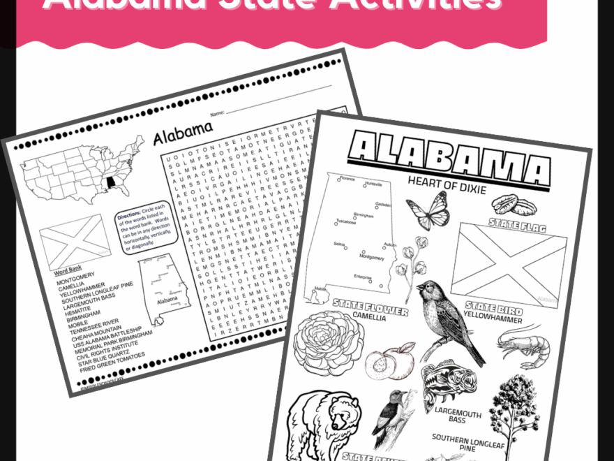 Alabama State Activities US State Research And Informational Text Made By Teachers