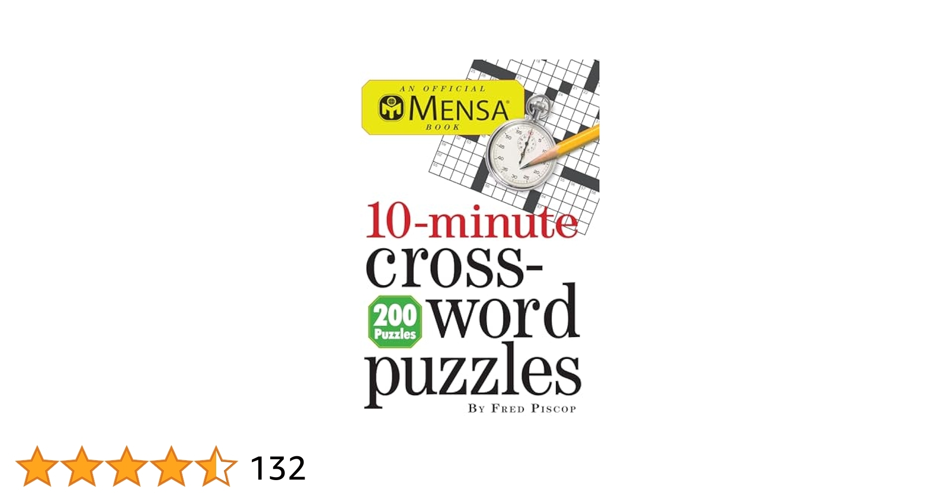 Amazon Mensa 10 Minute Crossword Puzzles 9780761163220 Piscop Fred 