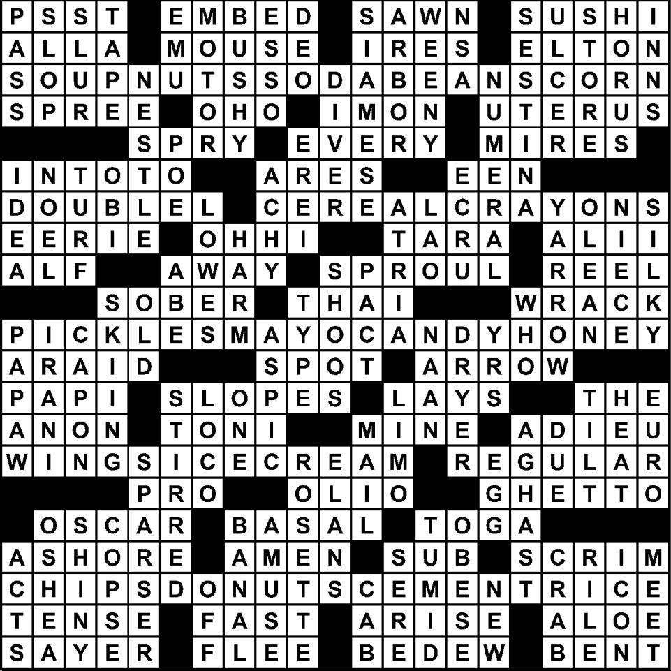 Aug 17 23 2017 Crossword Puzzle Answers