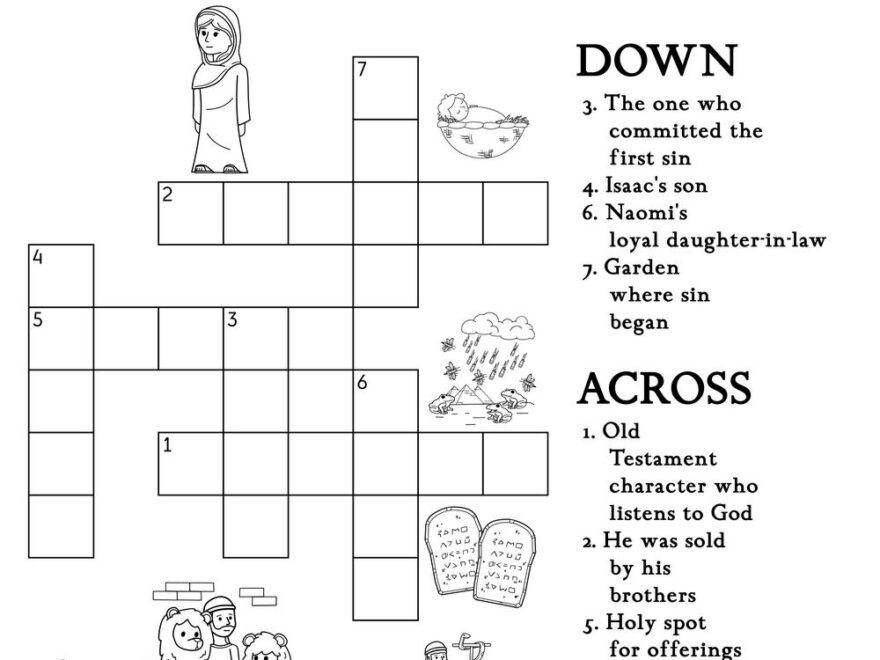 Bible Crossword Beeloo Printable Crafts And Activities For Kids