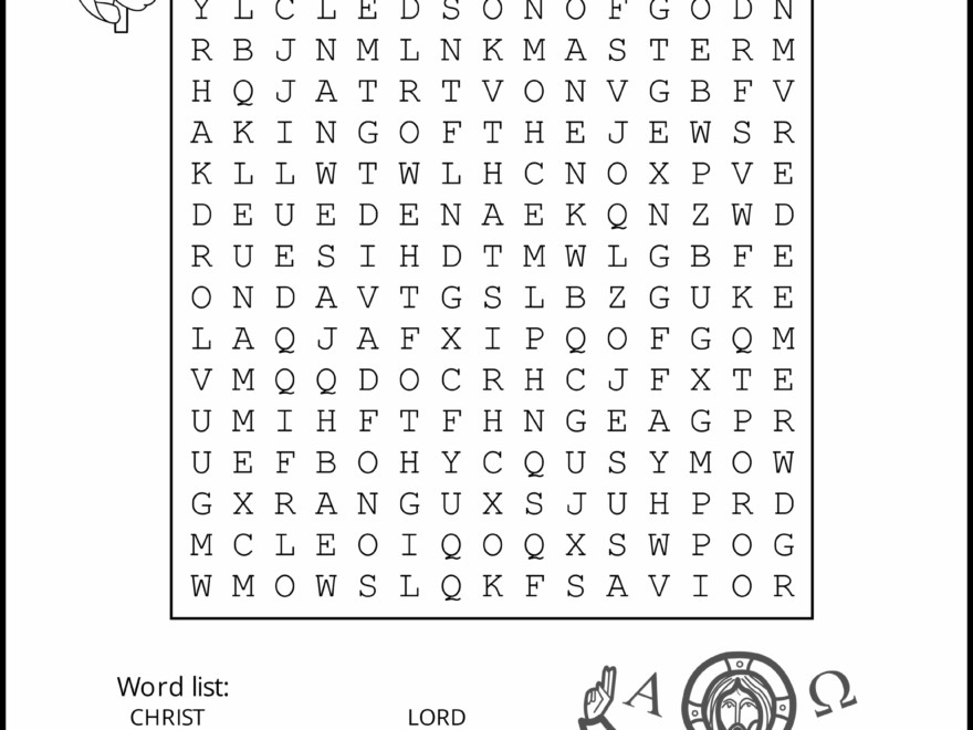 Bible Word Search Free Printable Christian Puzzles Free Printables Monograms Design Tools Patterns DIY Projects