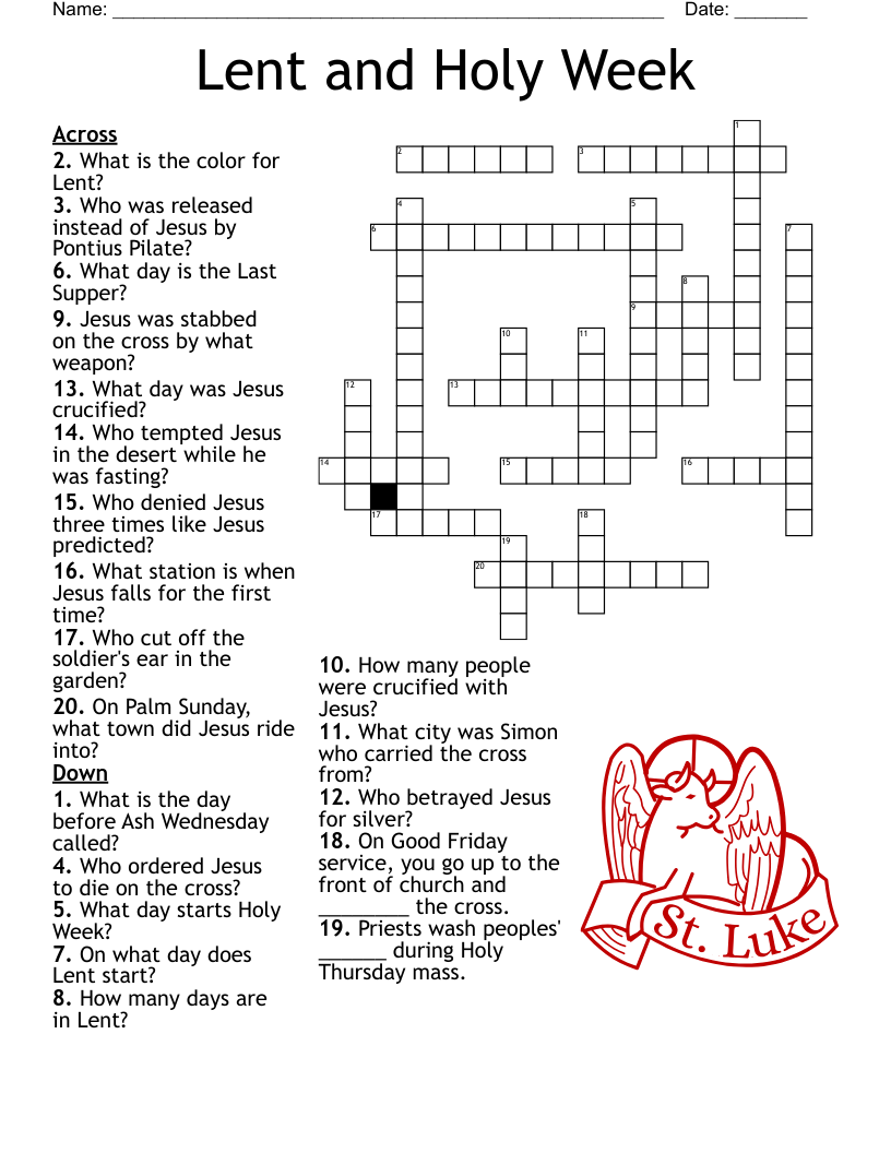 Birth Of Jesus Crossword WordMint