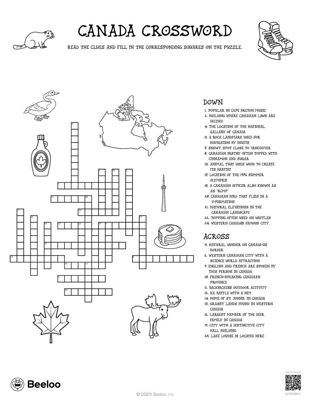 Crossword Puzzle For Kids Printable Crossword Puzzle For Kids Printable