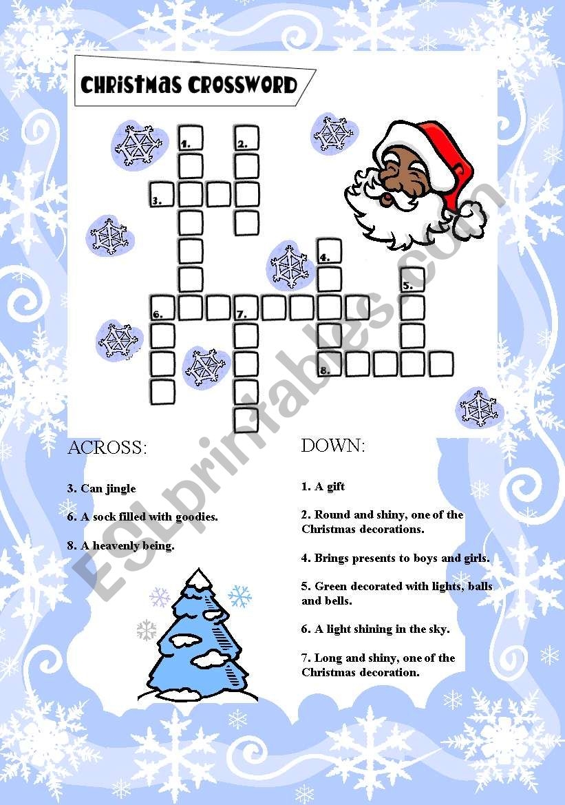 Free Printables Christmas Crosswords