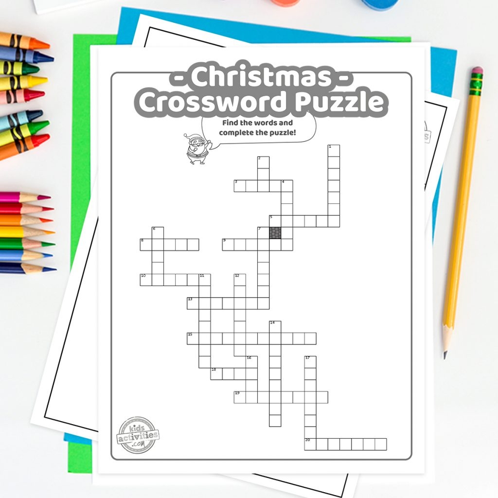 Christmas Crossword Puzzles For Kids Kids Activities Blog