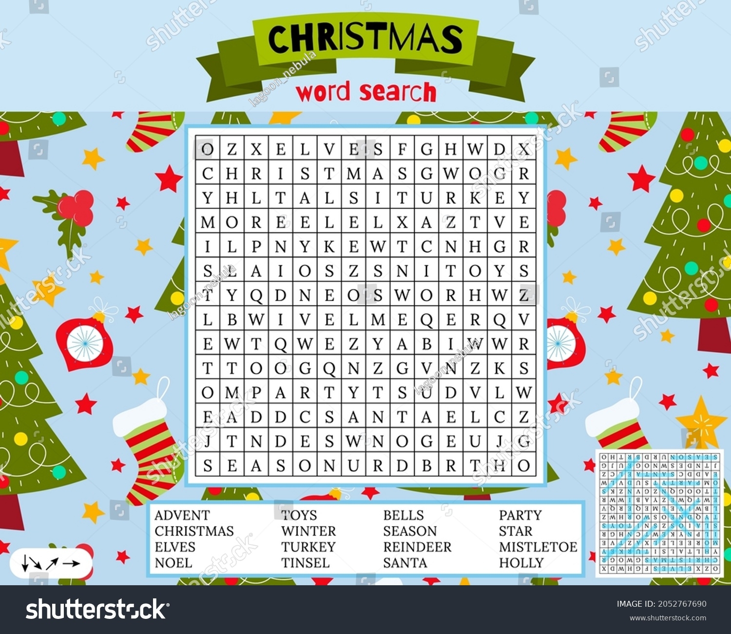 Holiday Crossword Puzzle Printable