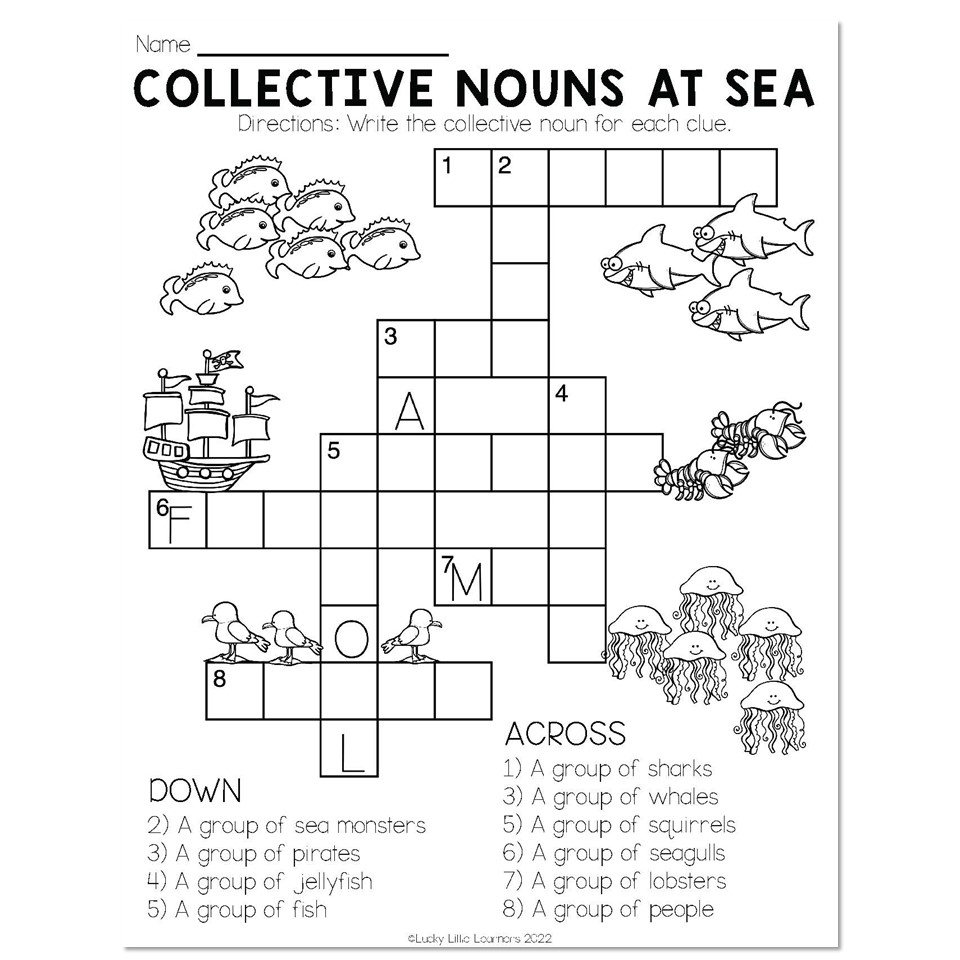 Classroom Transformation Beach Day Collective Nouns At Sea Lucky Little Learners
