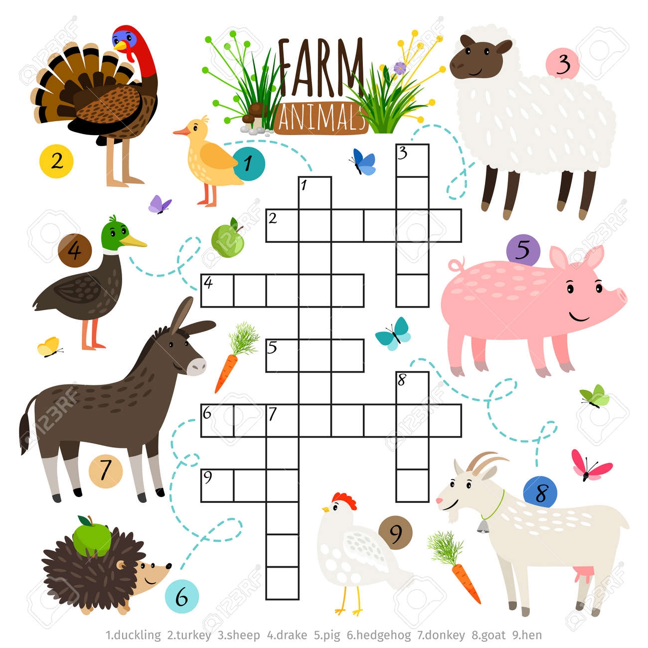 Goat Crossword Puzzle Printable