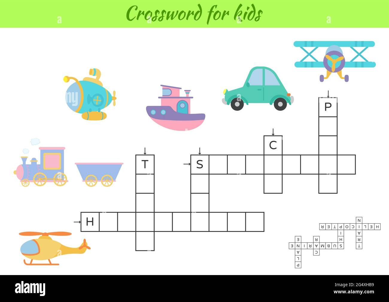 Crossword For Kids With Pictures Of Transport Educational Game For Study English Language And Words Children Activity Printable Worksheet Includes Stock Vector Image Art Alamy Crossword For Kids With Pictures Of Transport Educational Game For Study English Language And Words Children Activity Printable Worksheet Includes Stock Vector Image Art Alamy