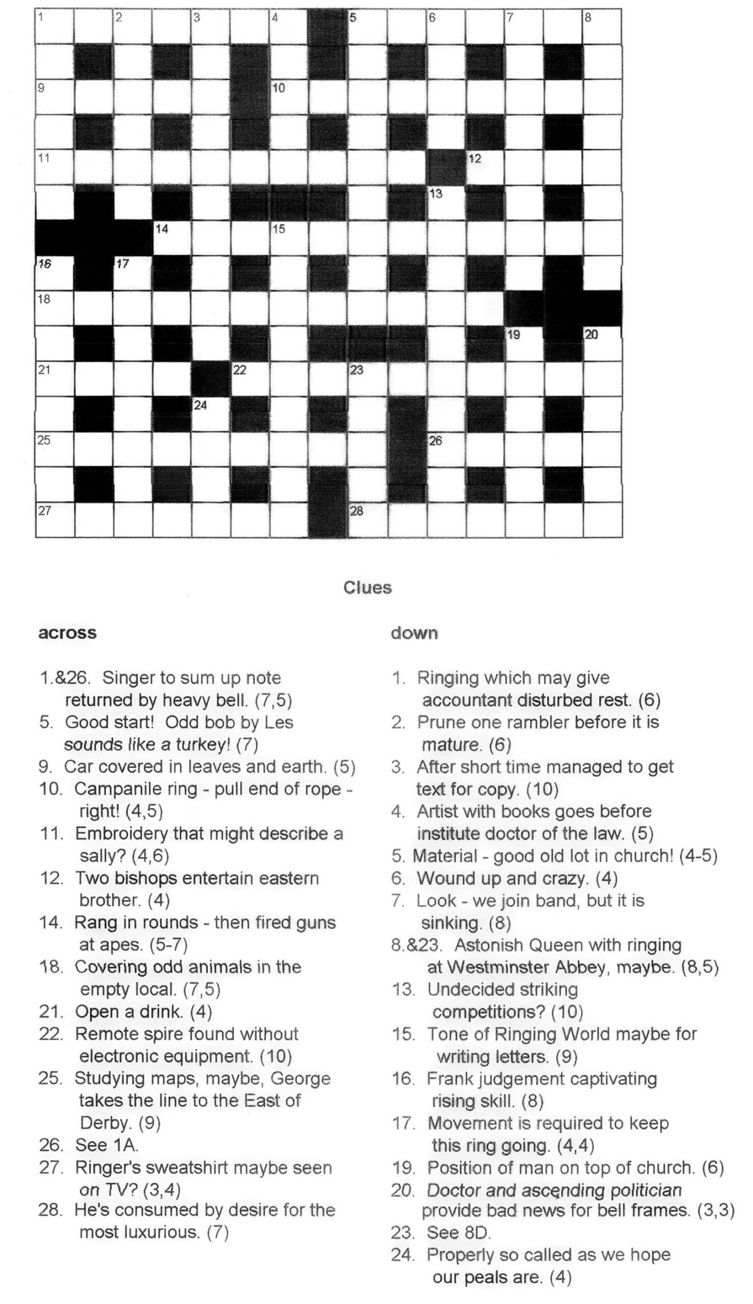 Crossword Puzzle 1 Crossword Puzzle 1